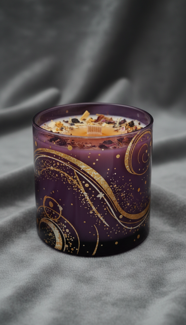 Soy Candle In Etched Glass