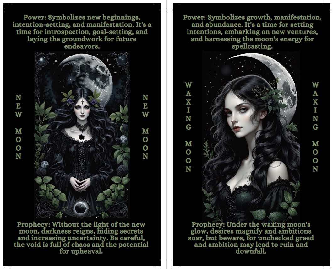 Oracle sorcière de magie noire. Cartes oracle de sorcellerie