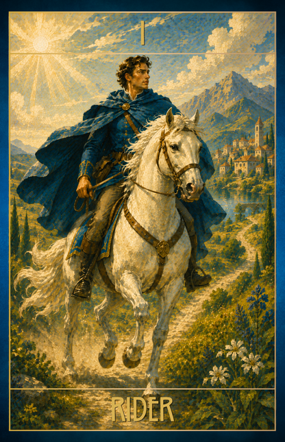Art Deco Lenormand Oracle Cards – 36 Cards with QR Guidance