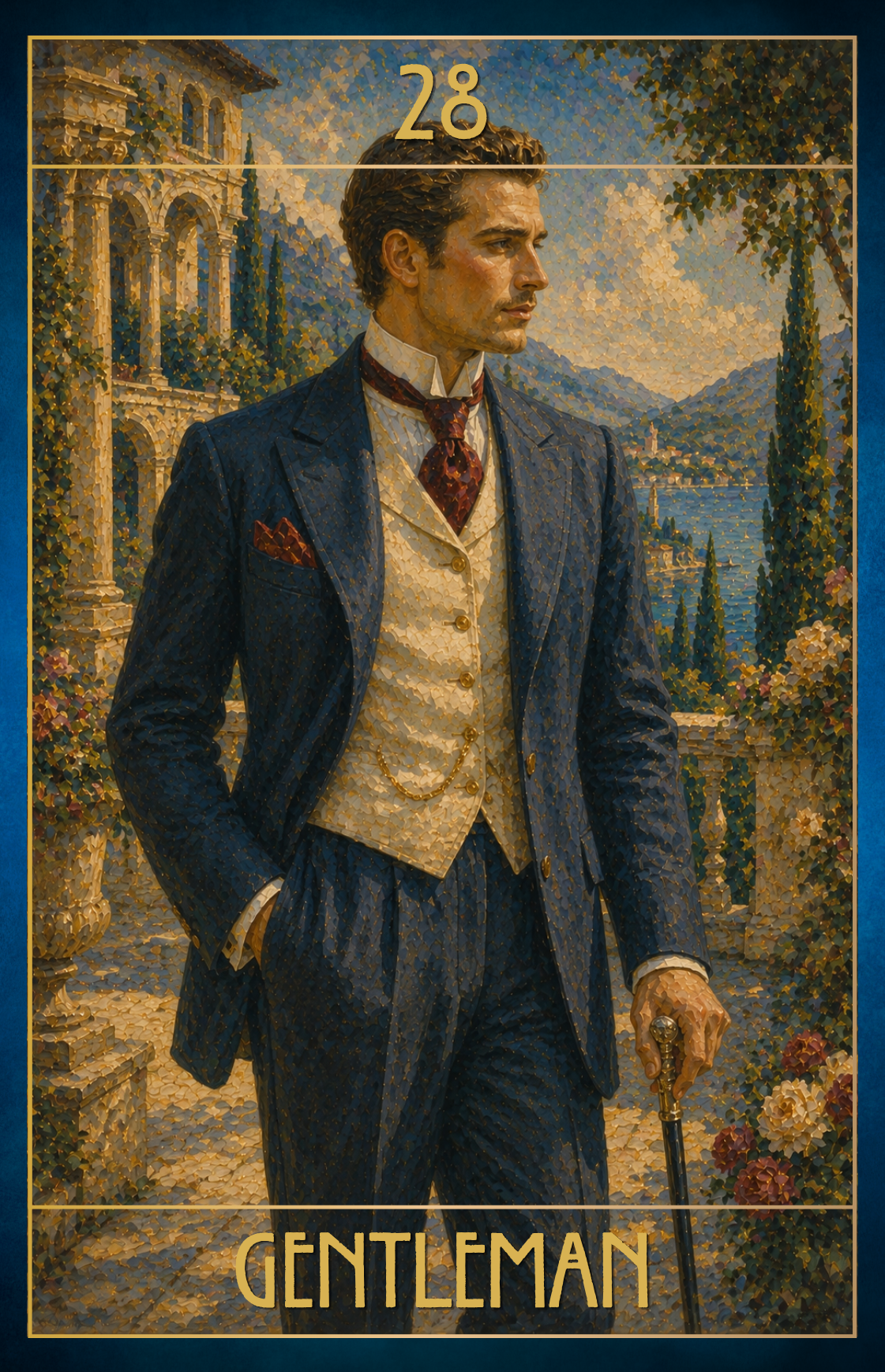 Art Deco Lenormand Oracle Cards – 36 Cards with QR Guidance