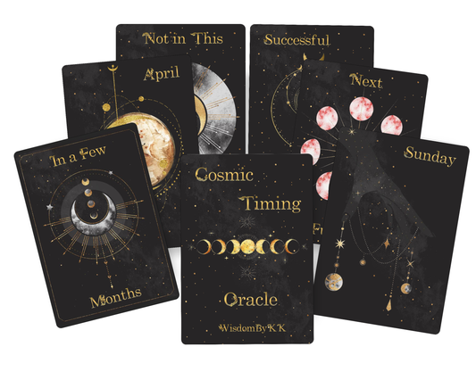 Cosmic Timing Oracle Deck, 62 Handmade Fortune Telling Cards