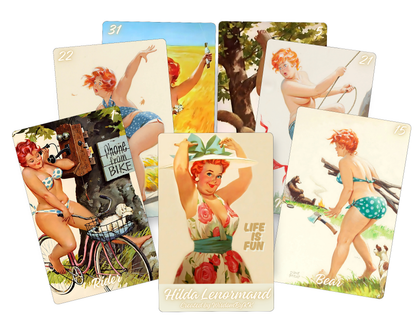 Hilda Lenormand Oracle Deck: Playful Pin-Up Cartomancy