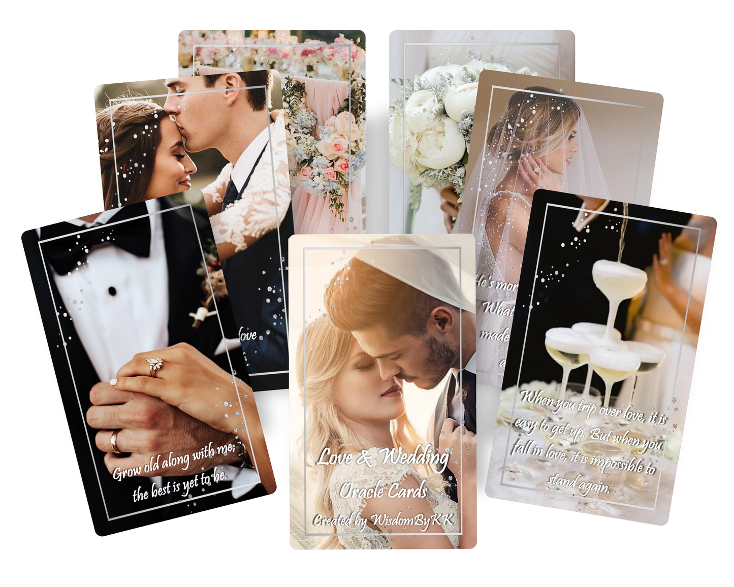Love & Wedding oracle deck. Engagement oracle cards