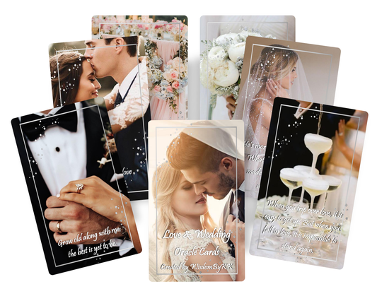 Love & Wedding oracle deck. Engagement oracle cards