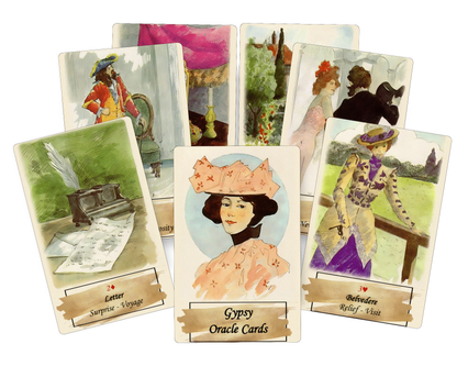 Gypsy oracle deck. Fortune telling cards.