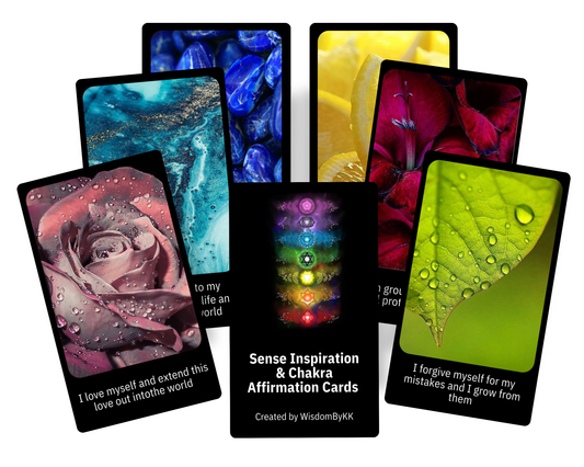 Chakra Affirmation cards. Sense Inspiration cards. Reiki