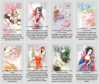 I Ching oracle deck. Book of Changes oracle.