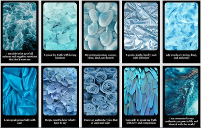 Chakra Affirmation cards. Sense Inspiration cards. Reiki