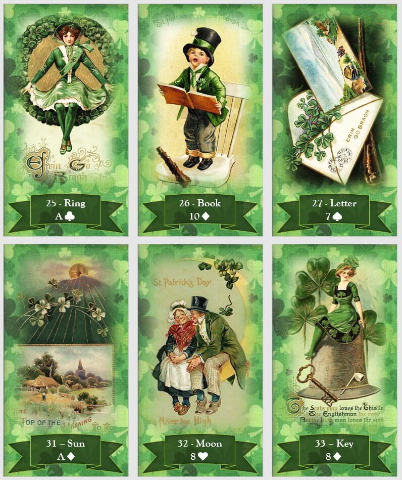 St.Patrick Day Lenormand Oracle deck