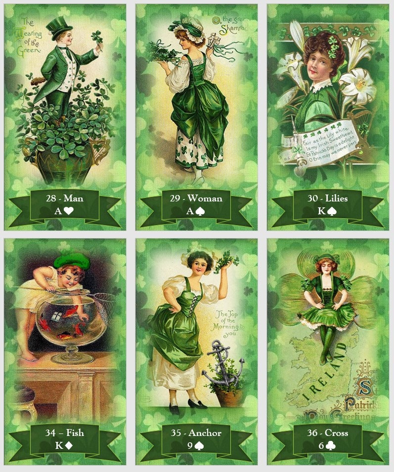 St.Patrick Day Lenormand Oracle deck