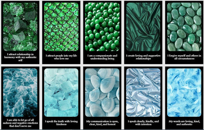 Chakra Affirmation cards. Sense Inspiration cards. Reiki