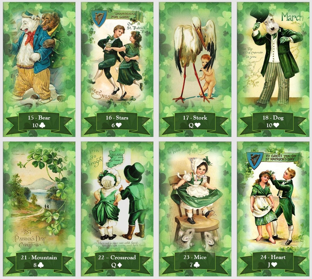 St.Patrick Day Lenormand Oracle deck