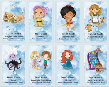 Fairy Tales Tarot deck. Princess and Prince tarot cards