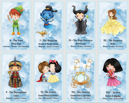 Fairy Tales Tarot deck. Princess and Prince tarot cards