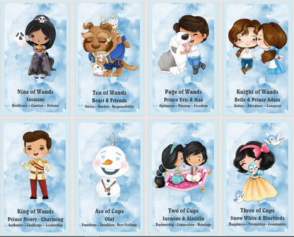 Fairy Tales Tarot deck. Princess and Prince tarot cards