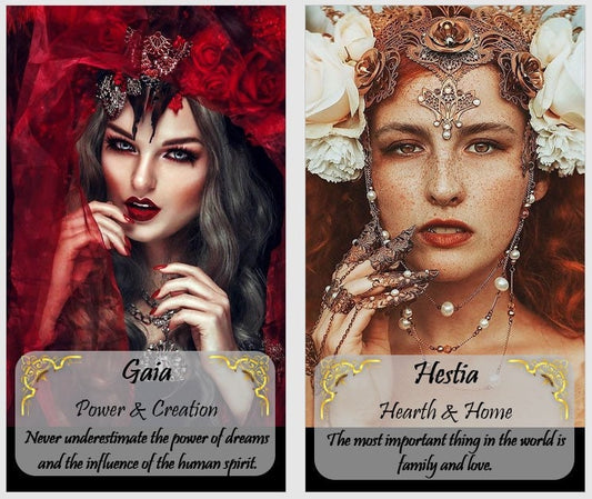 Jeu de cartes oracle Le Pouvoir de la Déesse. Cartes d'affirmation.