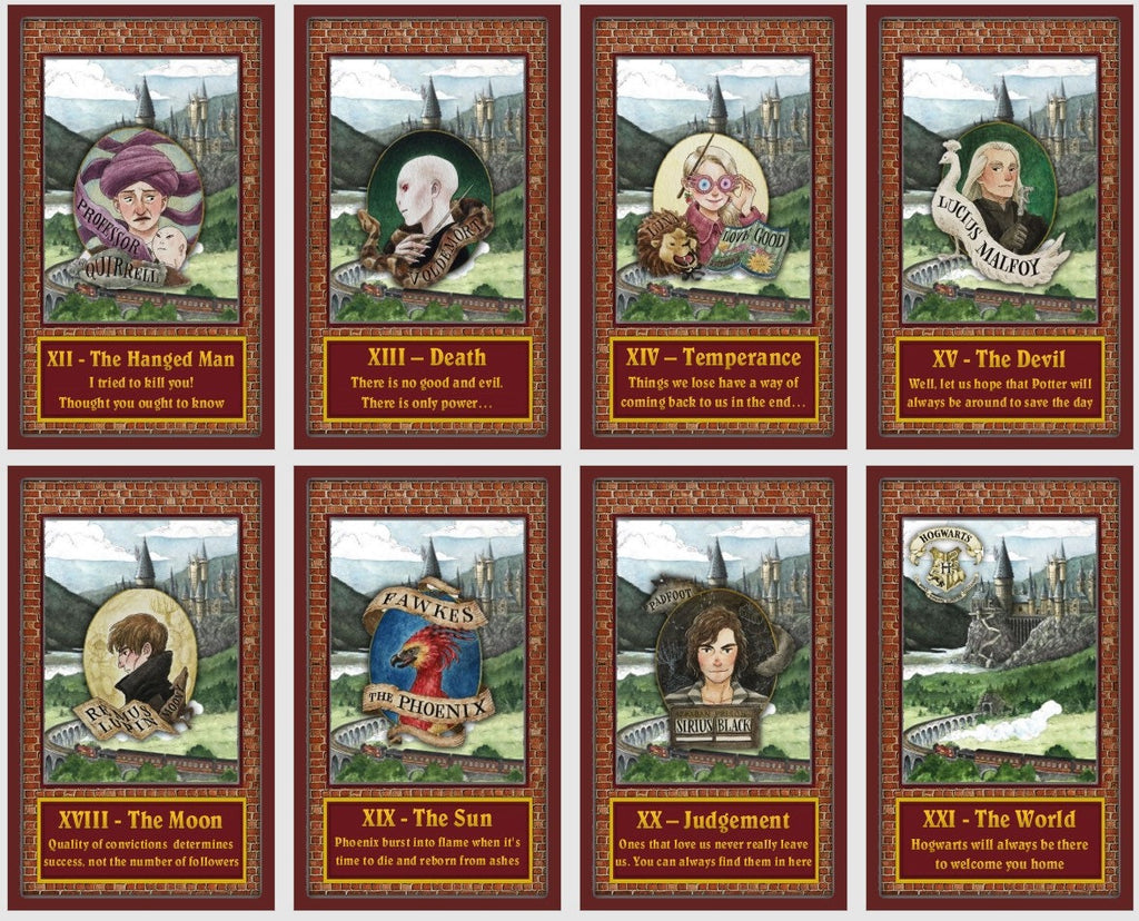 Wizard World Tarot deck. Magic school tarot cards