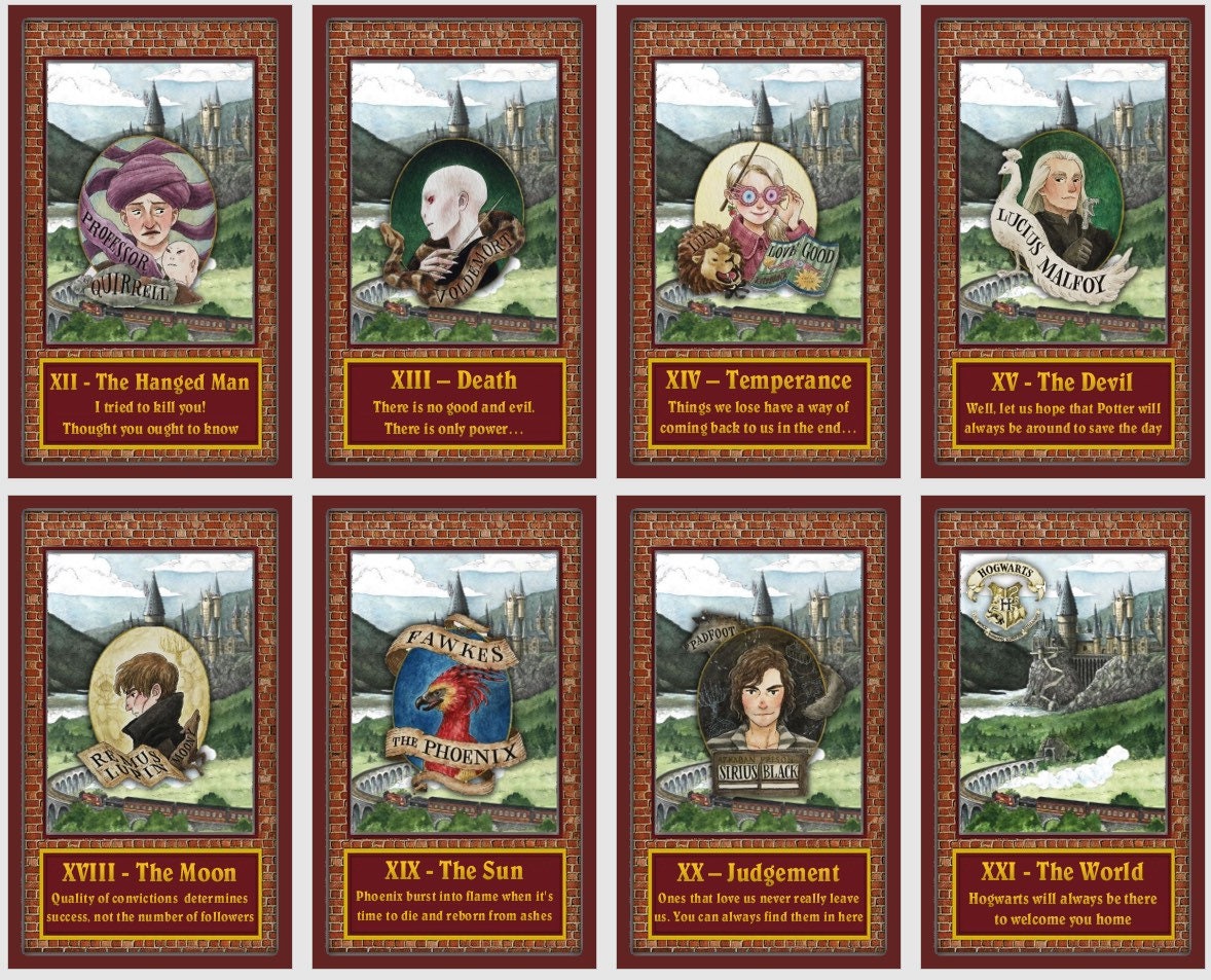 Wizard World Tarot deck. Magic school tarot cards