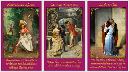 Romance Angels oracle deck. Love oracle cards