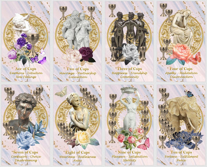 Ancient Revival Tarot deck. Greek and Roman magic rebirth tarot cards
