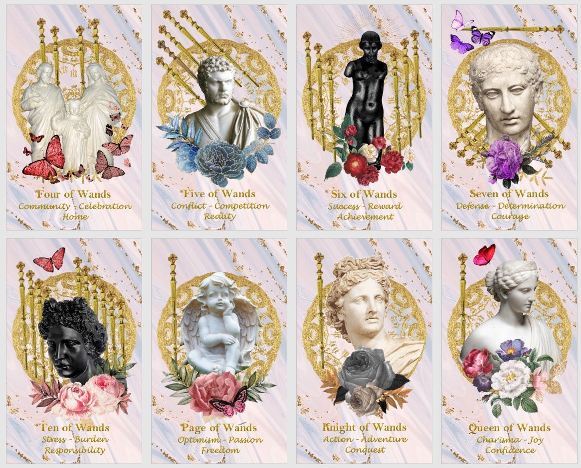 Ancient Revival Tarot deck. Greek and Roman magic rebirth tarot cards