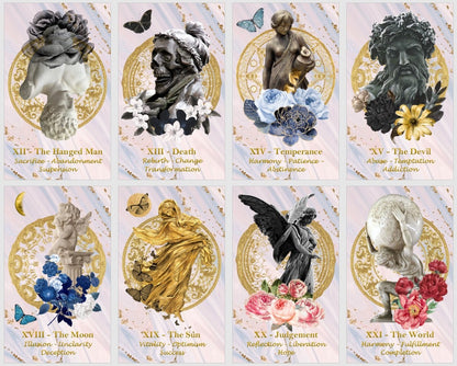 Ancient Revival Tarot deck. Greek and Roman magic rebirth tarot cards