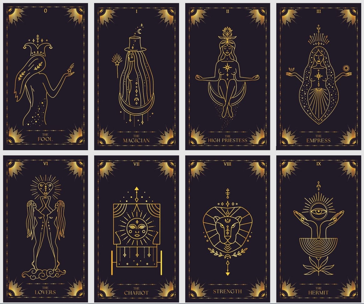 Starry Night Tarot Deck: Handmade Fortune Telling Cards
