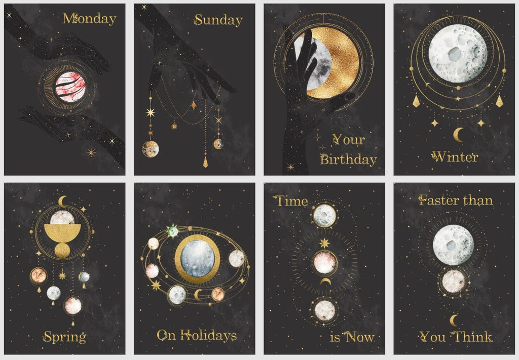 Cosmic Timing Oracle Deck, 62 Handmade Fortune Telling Cards
