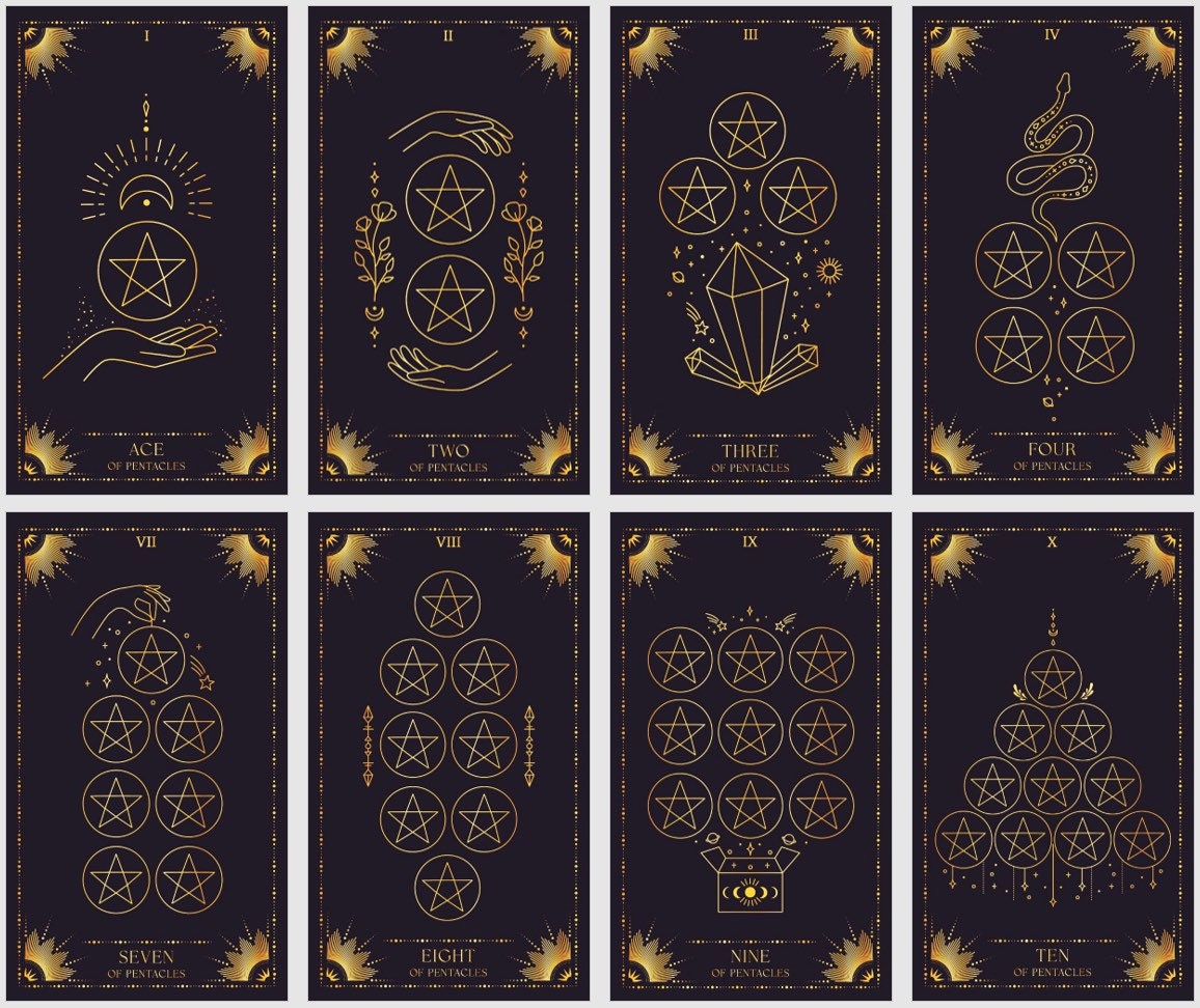 Starry Night Tarot Deck: Handmade Fortune Telling Cards