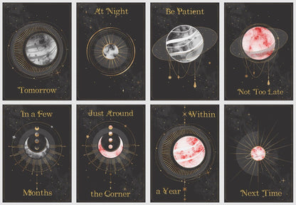 Cosmic Timing oracle deck. Time predictions oracle cards