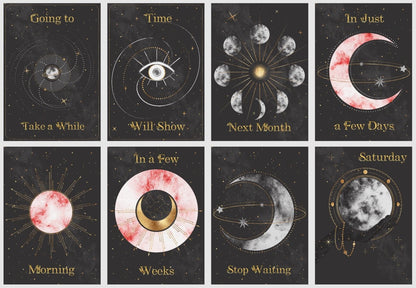 Cosmic Timing Oracle Deck, 62 Handmade Fortune Telling Cards