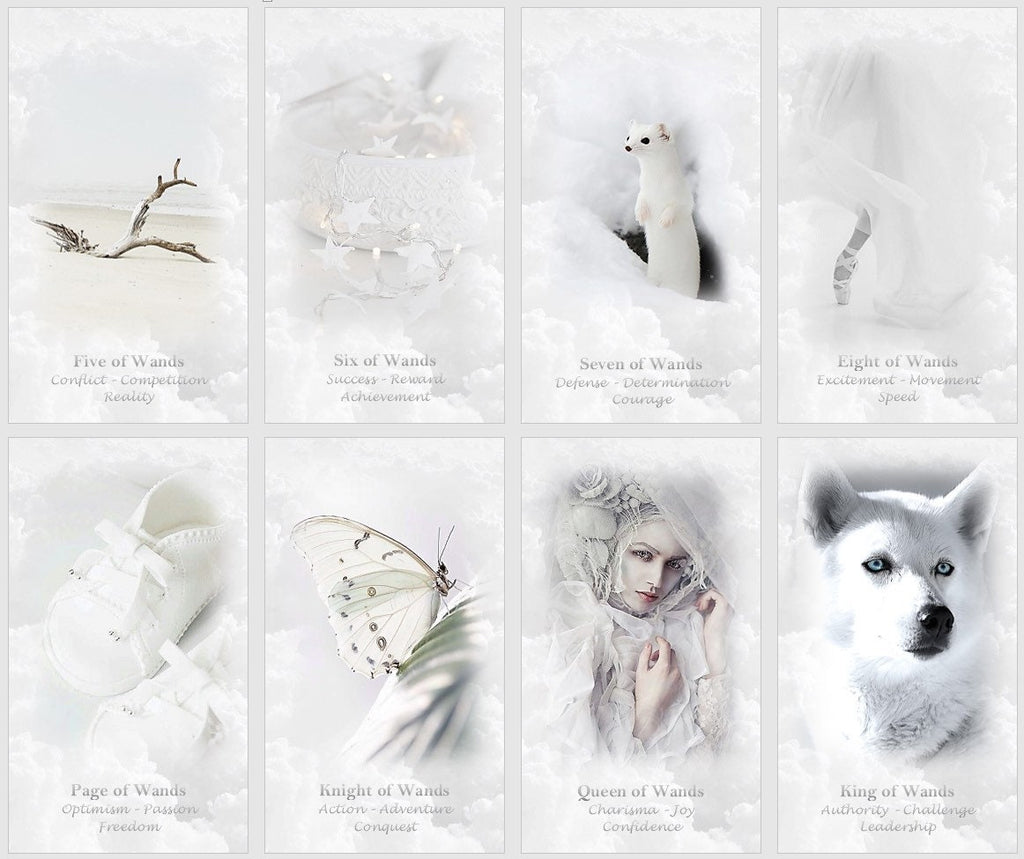 White Sense Tarot deck. Purity and Innocence Tarot