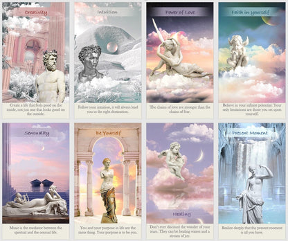 Spiritual Healing oracle deck. Wisdom and Inspiration oracle cards