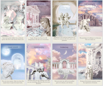 Spiritual Healing oracle deck. Wisdom and Inspiration oracle cards