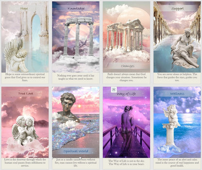 Spiritual Healing oracle deck. Wisdom and Inspiration oracle cards
