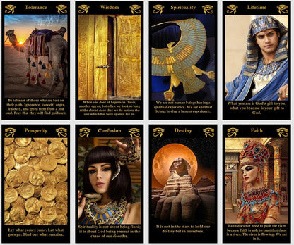 Egyptian God oracle deck. Eye of Horus  oracle cards