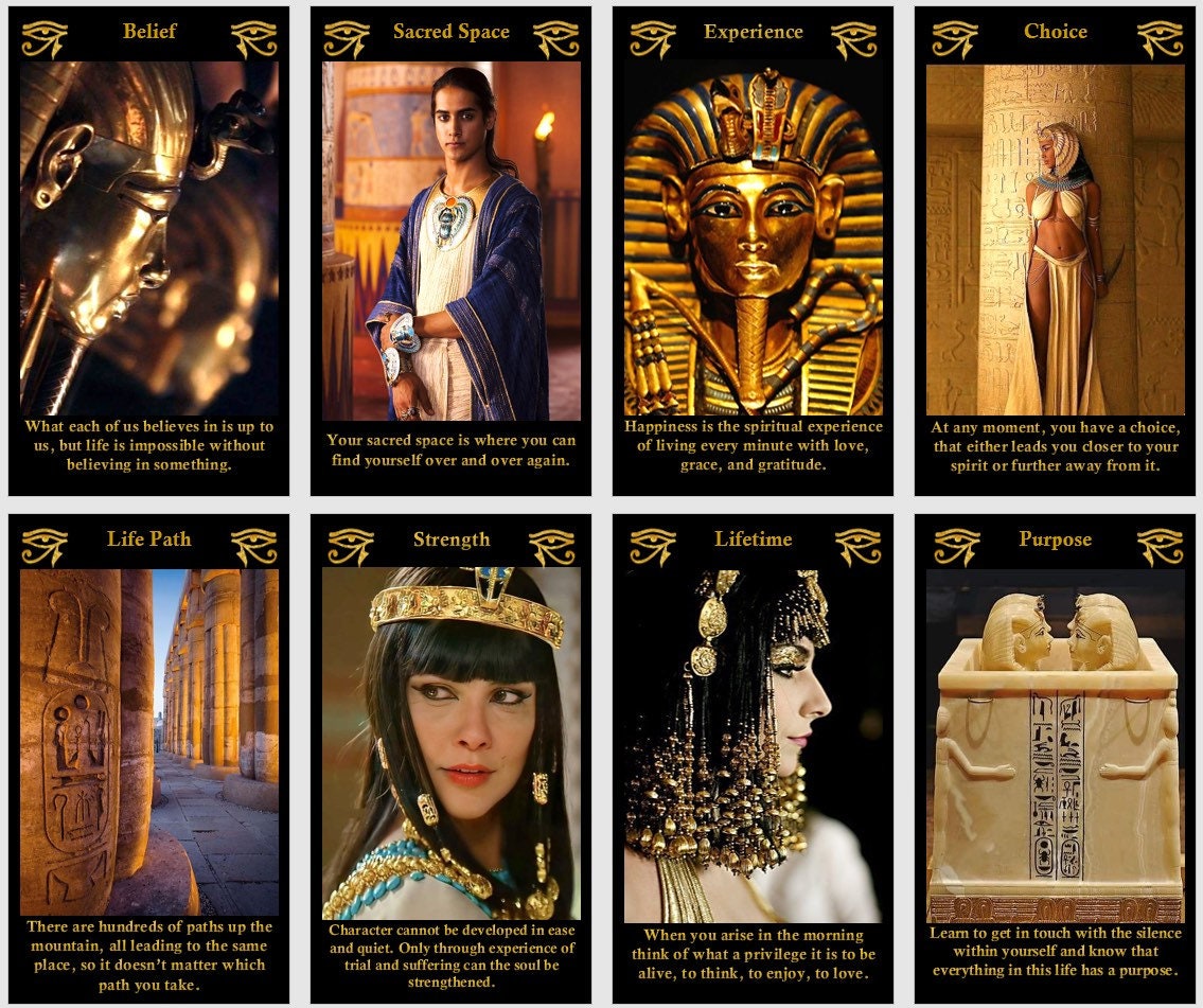 Egyptian God oracle deck. Eye of Horus  oracle cards