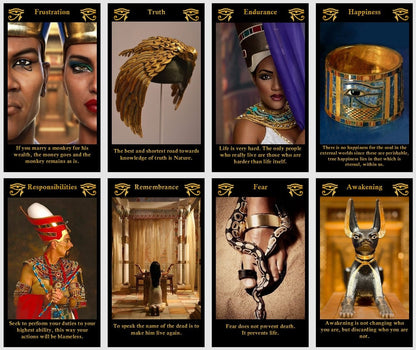 Egyptian God oracle deck. Eye of Horus  oracle cards