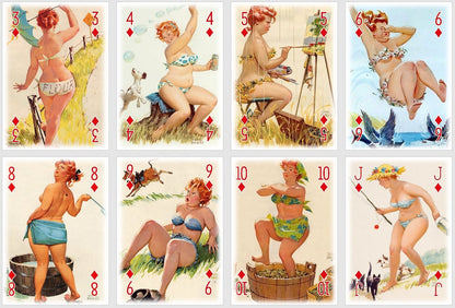 Hilda playing cards. Poker and Bridge cards