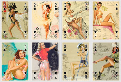 Knute O. Munson playing cards. Pin Up Poker and Bridge cards