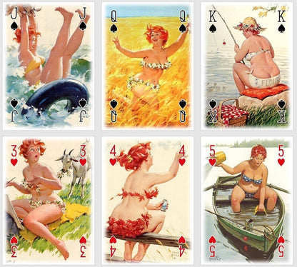 Hilda playing cards. Poker and Bridge cards