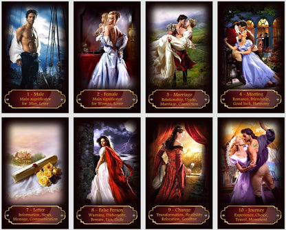 Kipper cards. Extended version oracle deck. Romantic Love oracle.