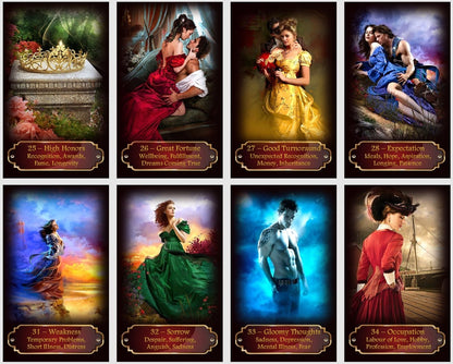 Kipper cards. Extended version oracle deck. Romantic Love oracle.