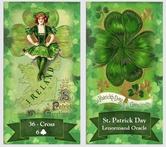Jeu de l'oracle Lenormand de la Saint-Patrick
