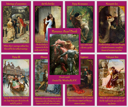 Romance Angels oracle deck. Love oracle cards