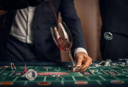 Vīna degustācijas kazino ballītes spēles komplekts