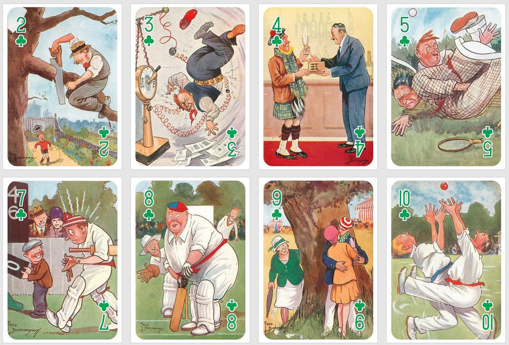 Scottish Lifestyle playing cards. Poker and Bridge cards. Vintage