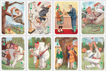 Scottish Lifestyle playing cards. Poker and Bridge cards. Vintage