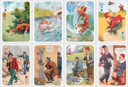 Scottish Lifestyle playing cards. Poker and Bridge cards. Vintage