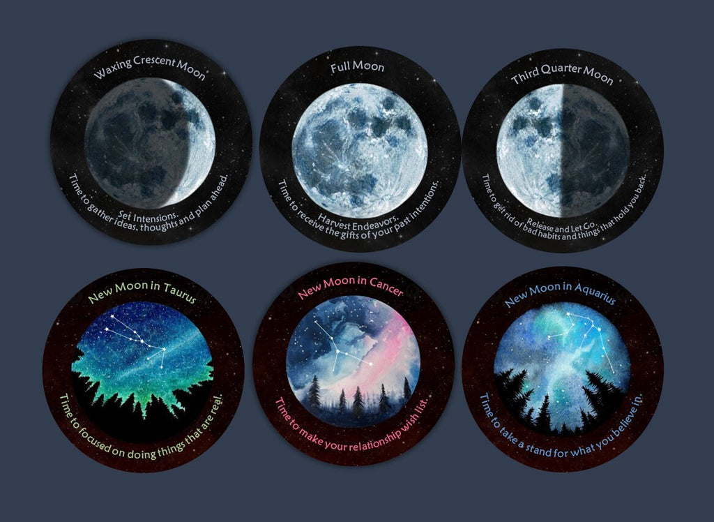 Magic Moon Timing Oracle Deck: Handmade Fortune Telling Cards